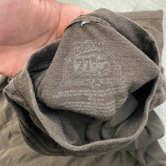 VINTAGE MAN AT WORK BROWN PARODY COMEDY TEE SHIRT MEDIUM GAMING - Picture 3 of 5